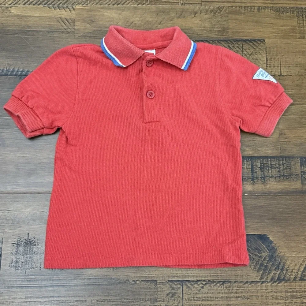 Vintage Oshkosh Boys 24 Months Red Polo Short Sleeve 90's
